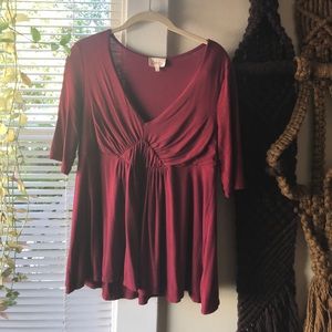 Deletta from Anthropologie empire waist blouse